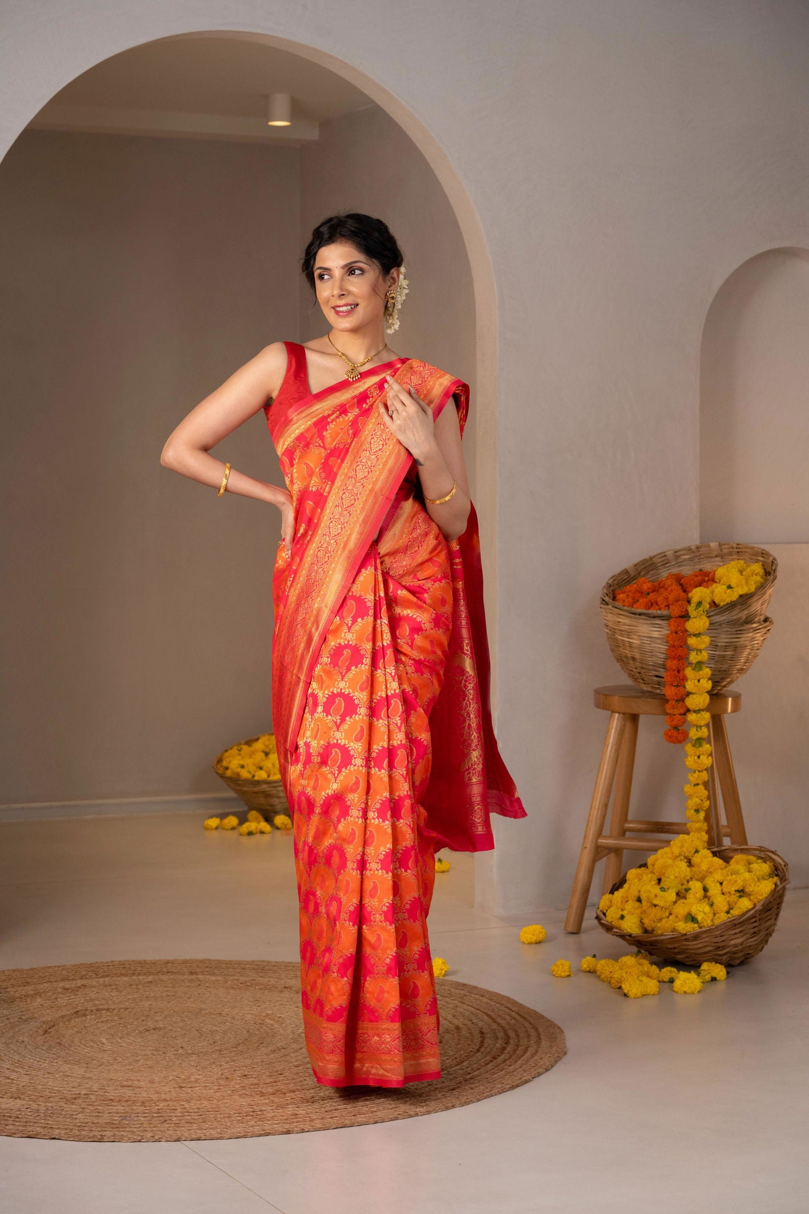 Amara Zari Silk Saree - Keya Studio