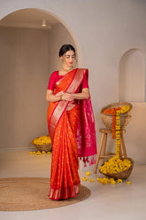 Chandra Prabha Zari Silk Saree - Keya Studio