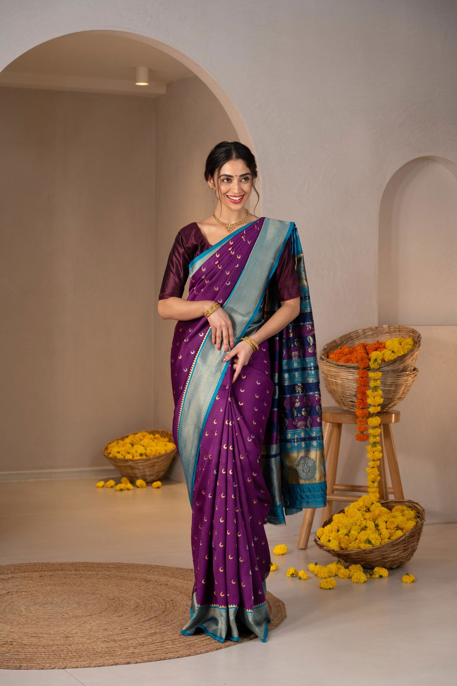Chandrakala Zari Silk Saree - Keya Studio