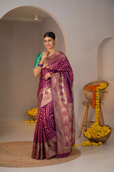 Pratibha Zari Butti Silk Saree - Keya Studio