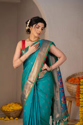 Pushpavalli Zari Silk Saree - Keya Studio