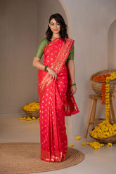 Rangriti Zari Polka Silk Saree - Keya Studio