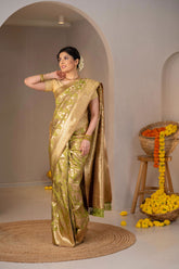 Triveni Zari Silk Saree - Keya Studio