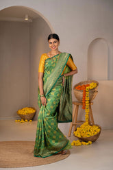 Vajra Valli Zari Silk Saree - Keya Studio