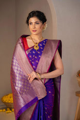 Vrinda Zari Buti Silk Saree - Keya Studio
