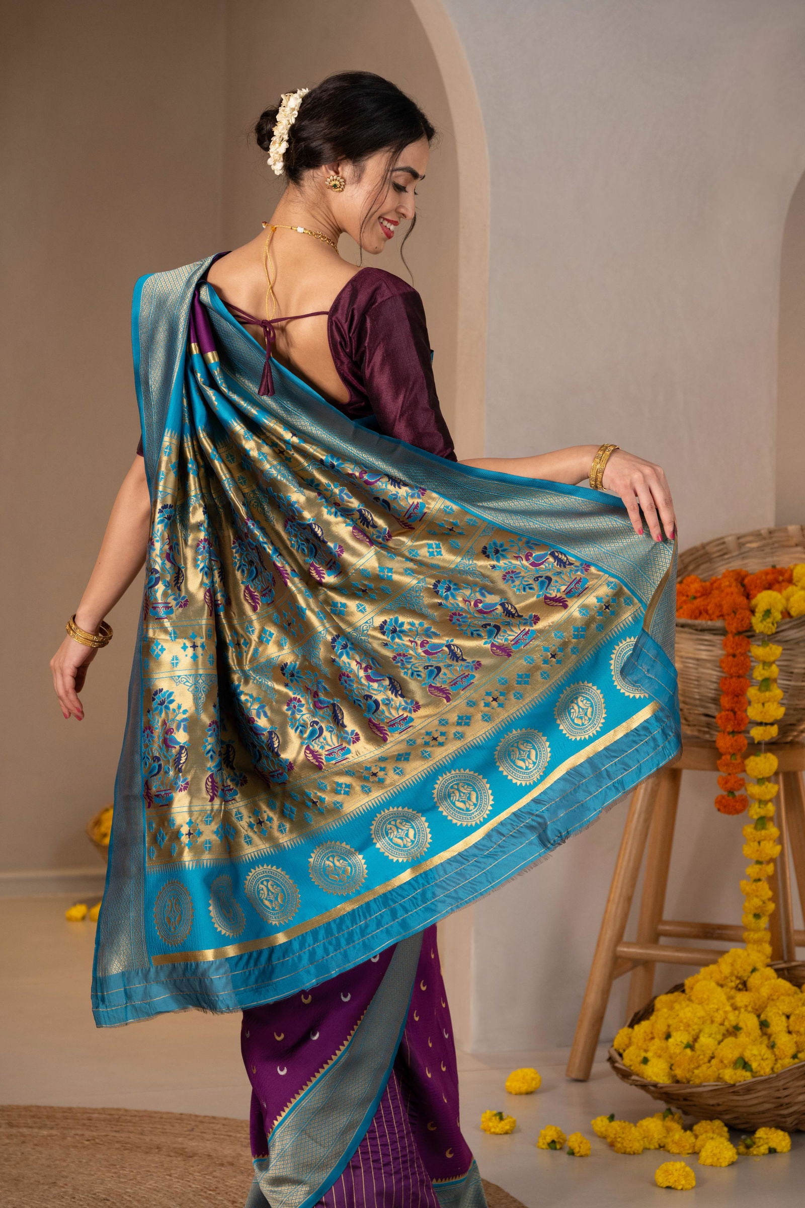 Chandrakala Zari Silk Saree - Keya Studio
