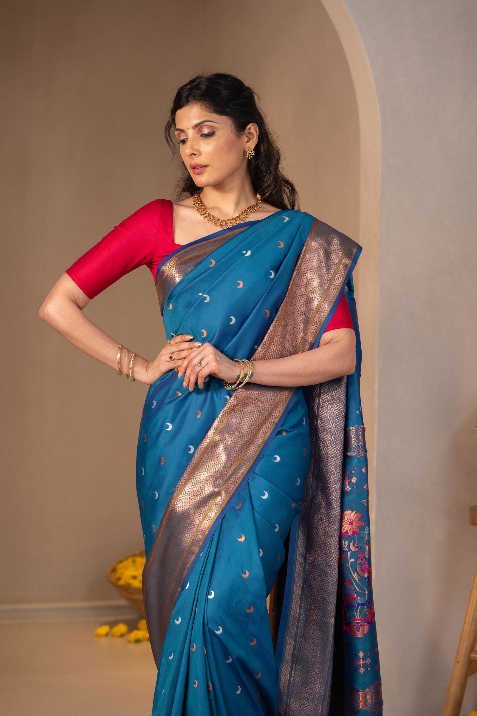 Chandrarekha Zari Silk Saree - Keya Studio