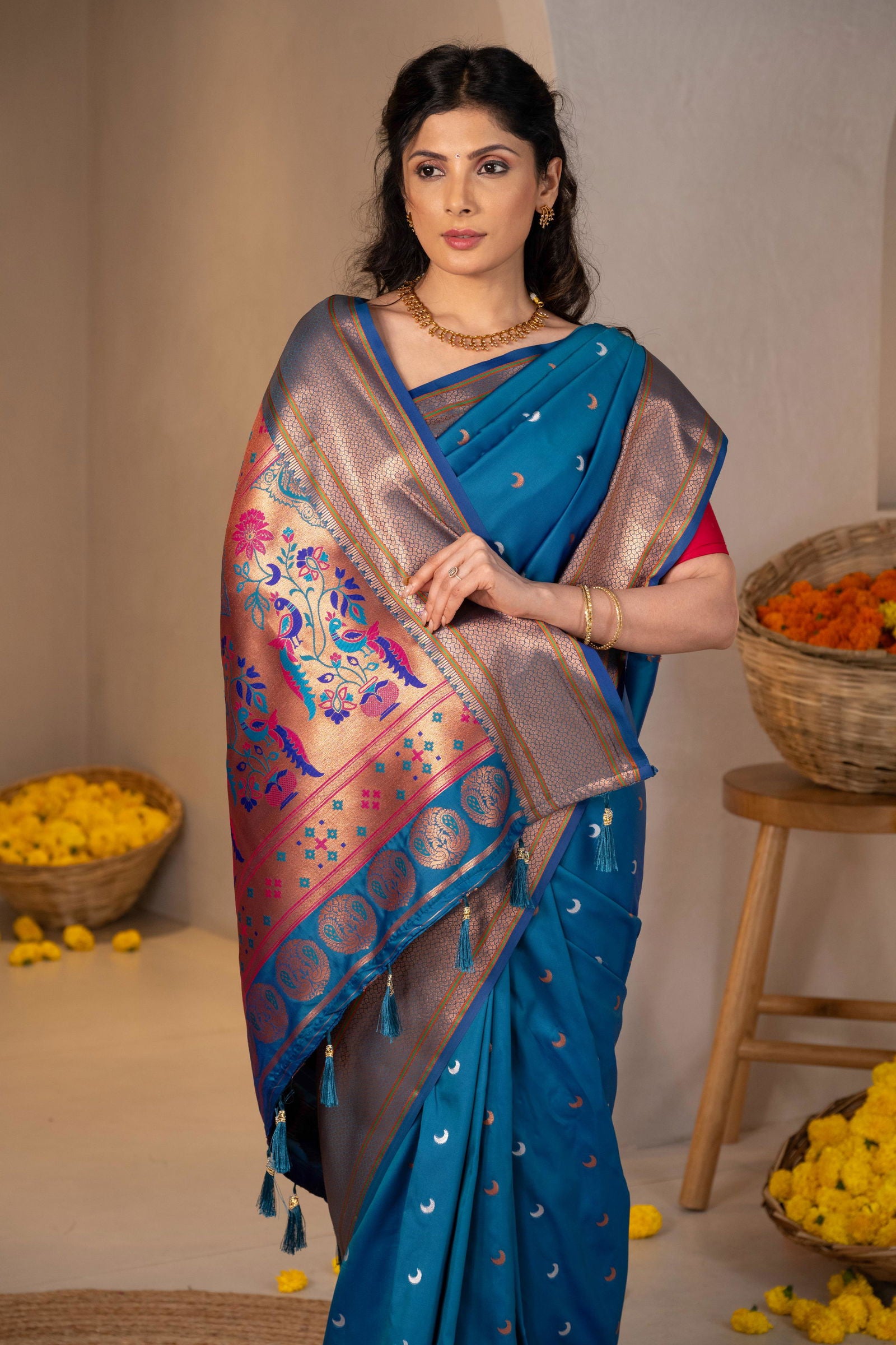 Chandrarekha Zari Silk Saree - Keya Studio