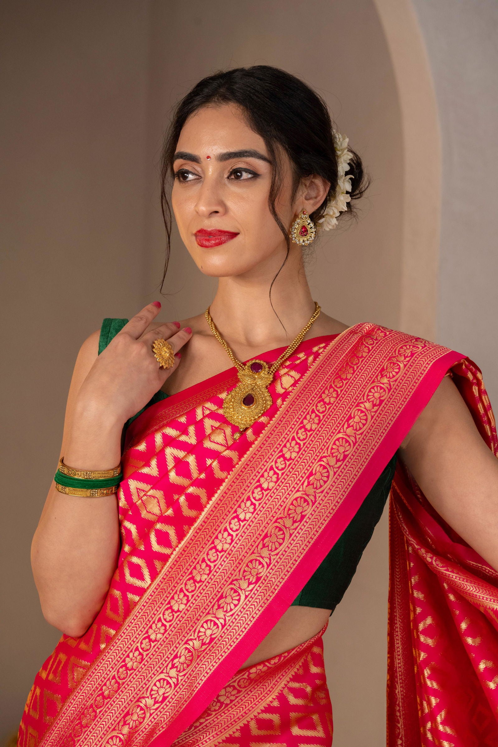 Diamanta Zari Silk Saree - Keya Studio