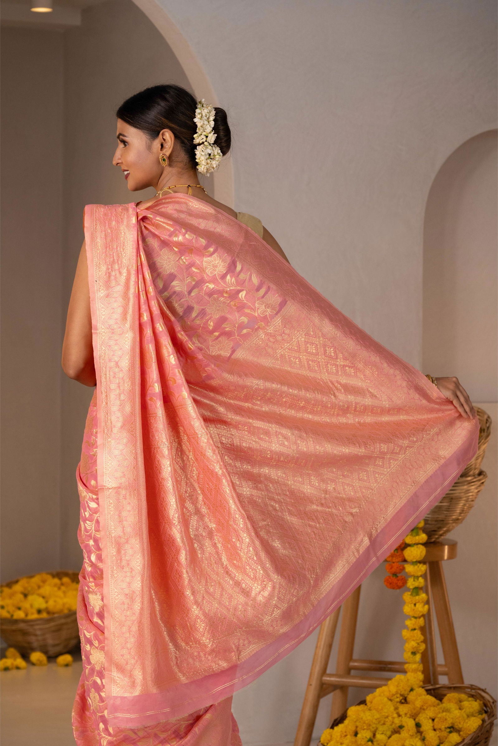 Lavanya Zari Cotton Saree - Keya Studio