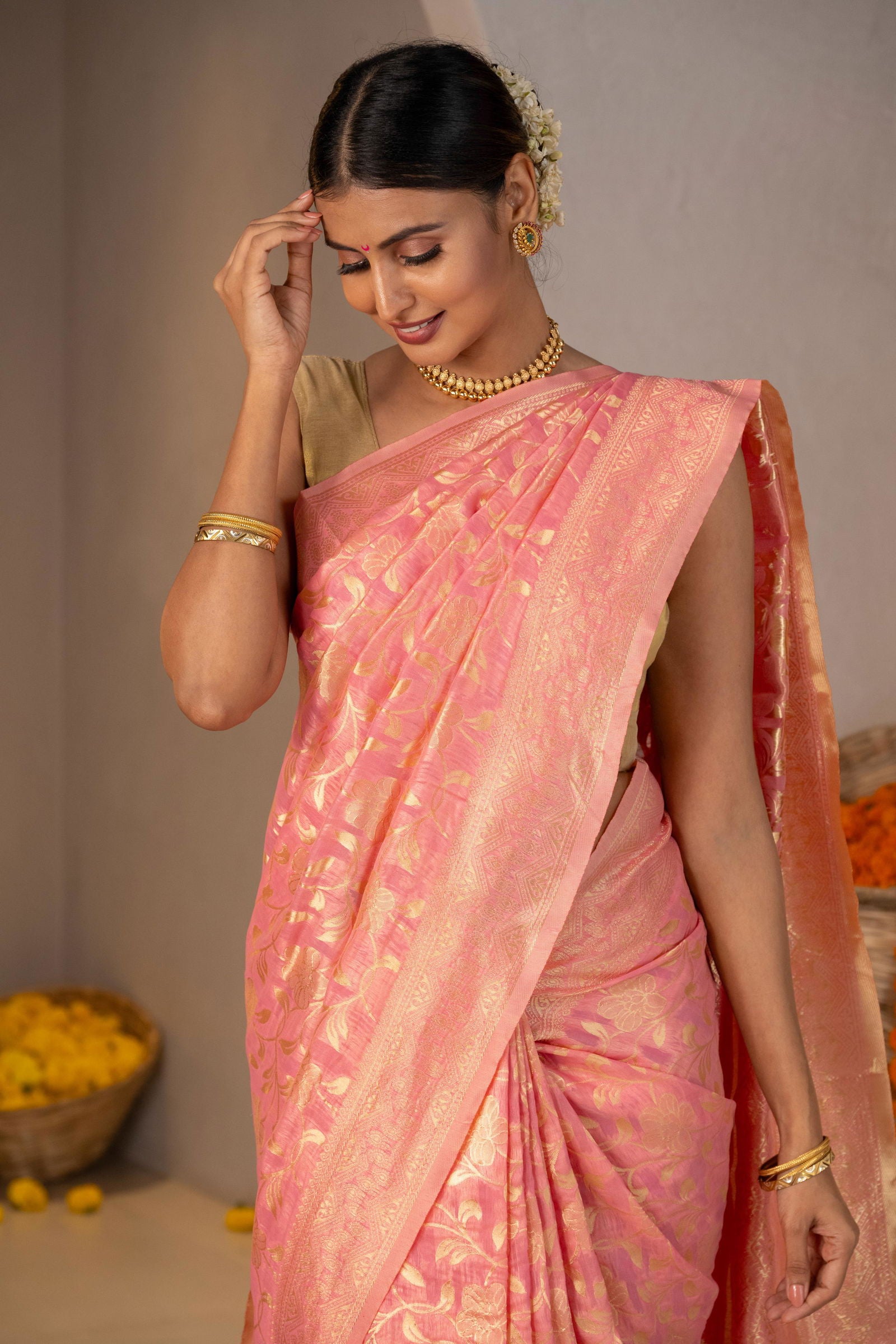 Lavanya Zari Cotton Saree - Keya Studio