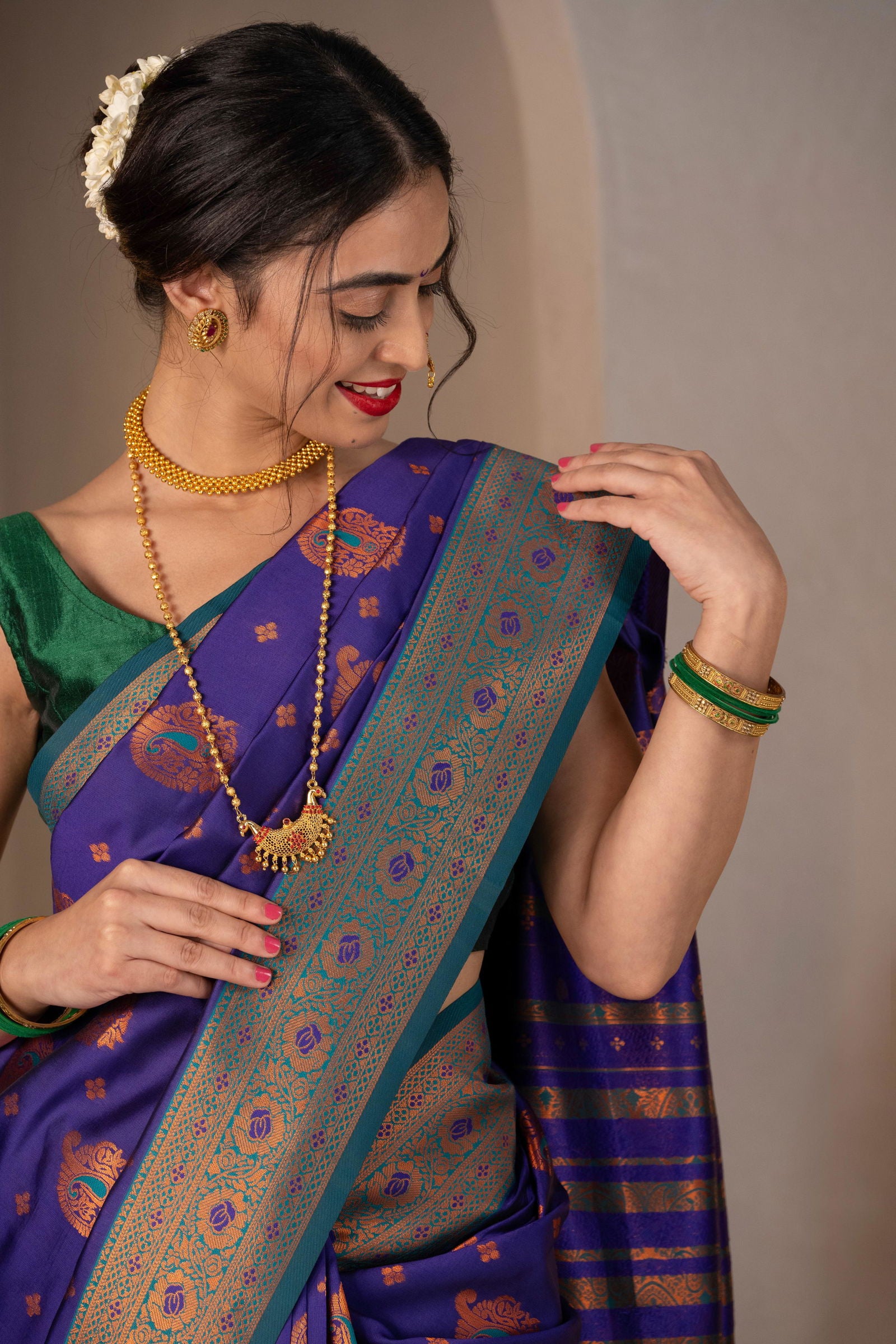 Mastani Zari Silk Saree - Keya Studio