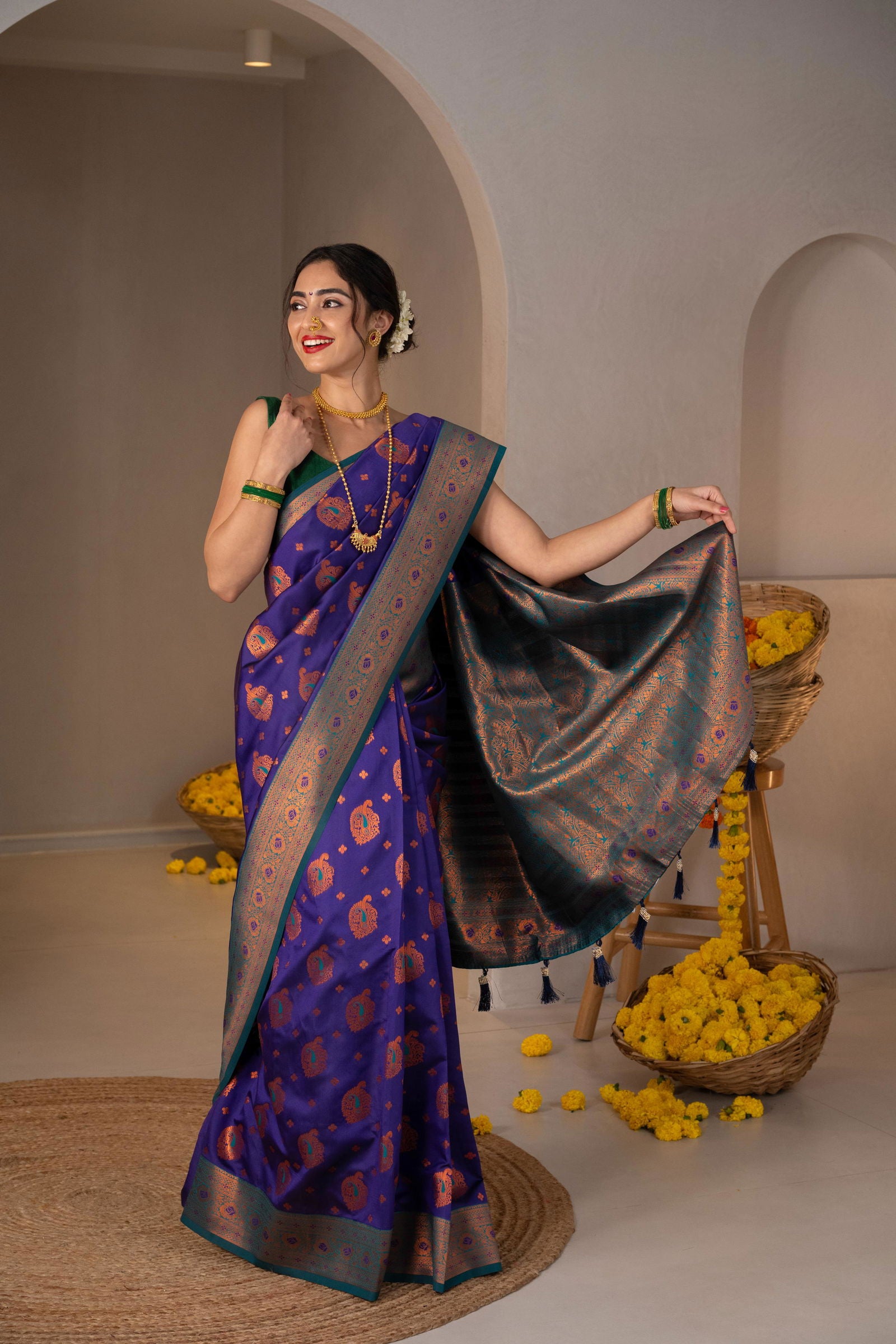 Mastani Zari Silk Saree - Keya Studio