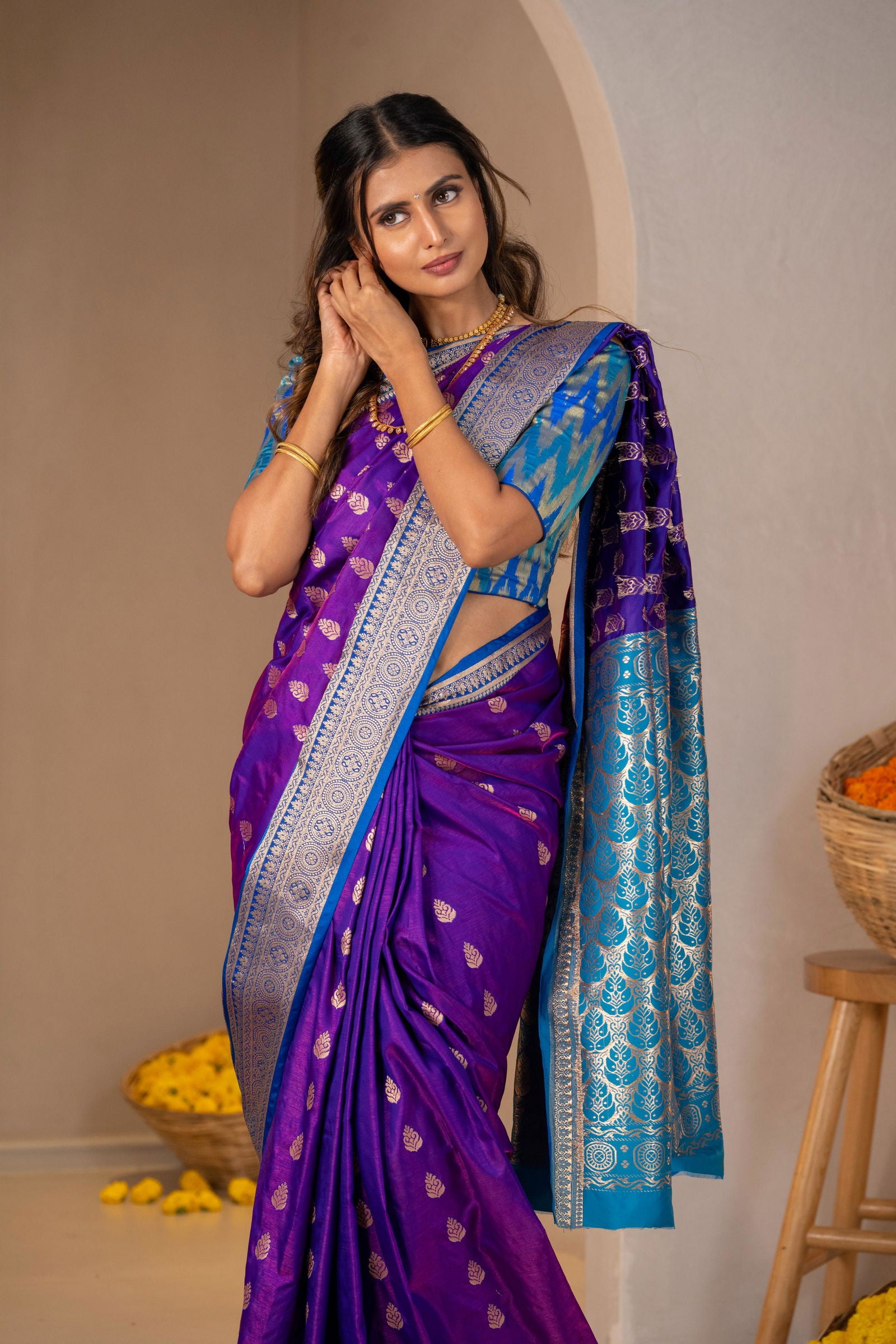 Patra Kanchi Silk Saree - Keya Studio