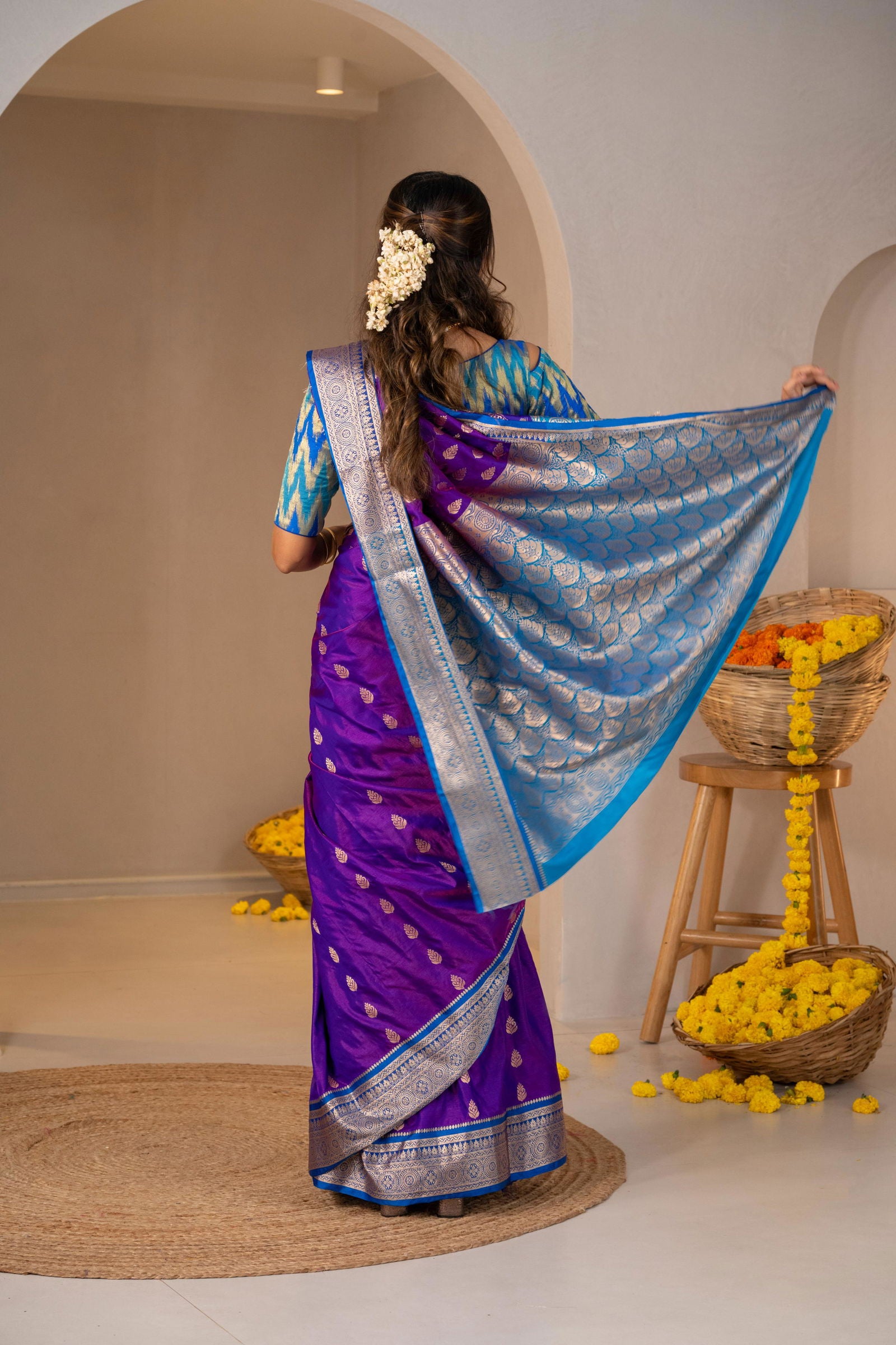 Patra Kanchi Silk Saree - Keya Studio