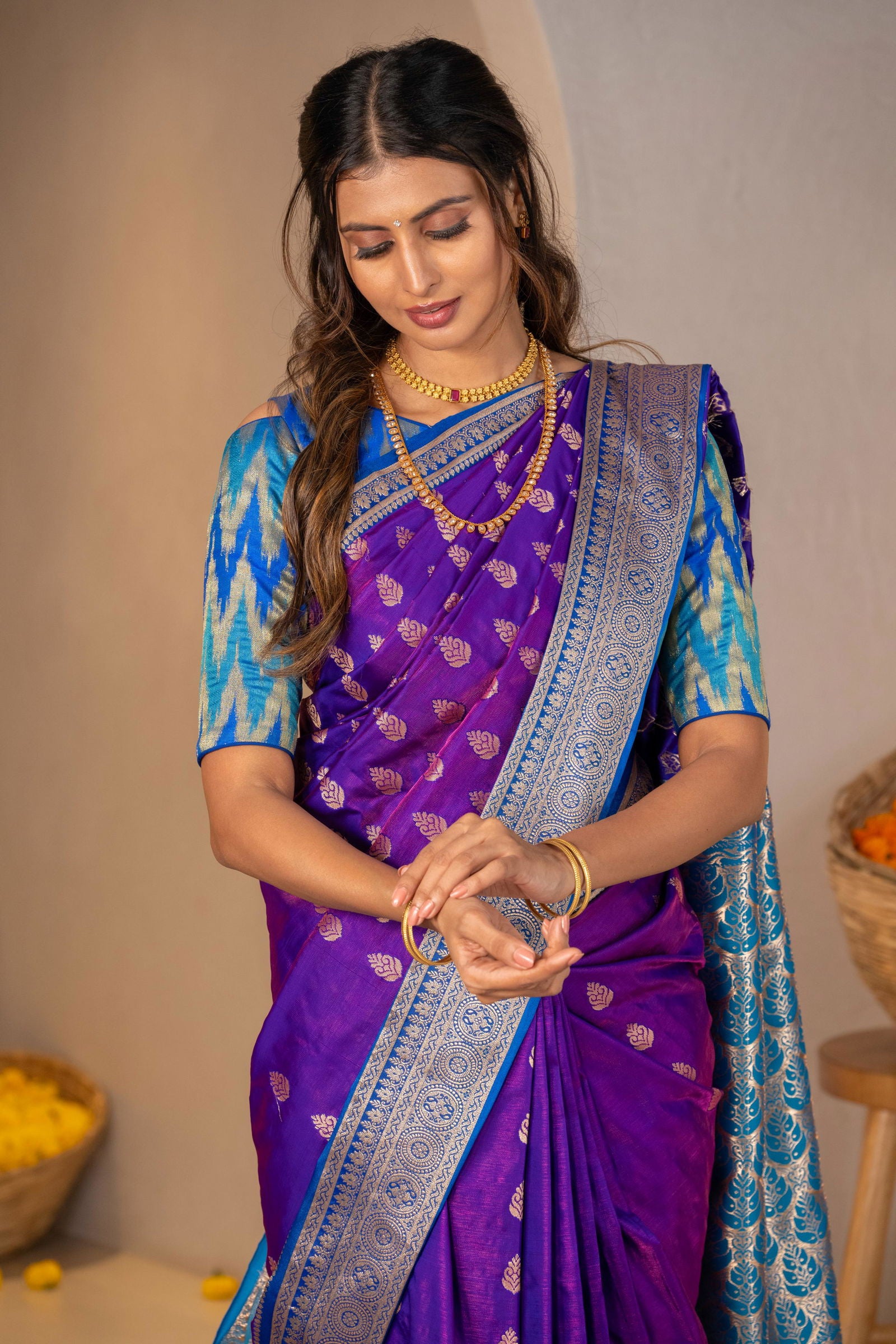 Patra Kanchi Silk Saree - Keya Studio