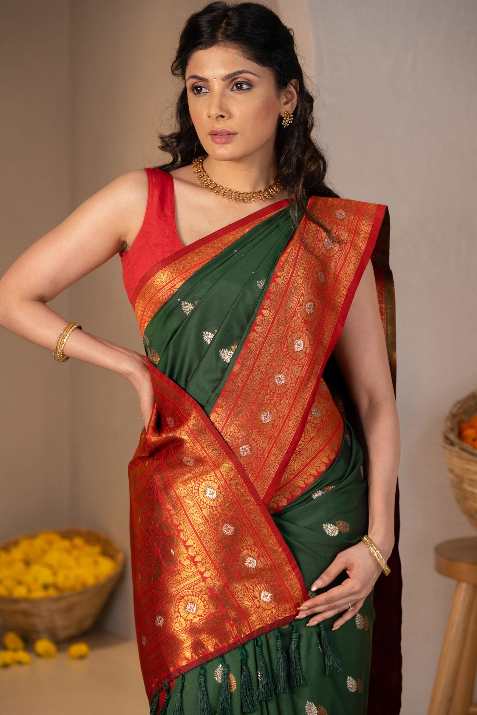 Ratnanjali Zari Silk Saree - Keya Studio