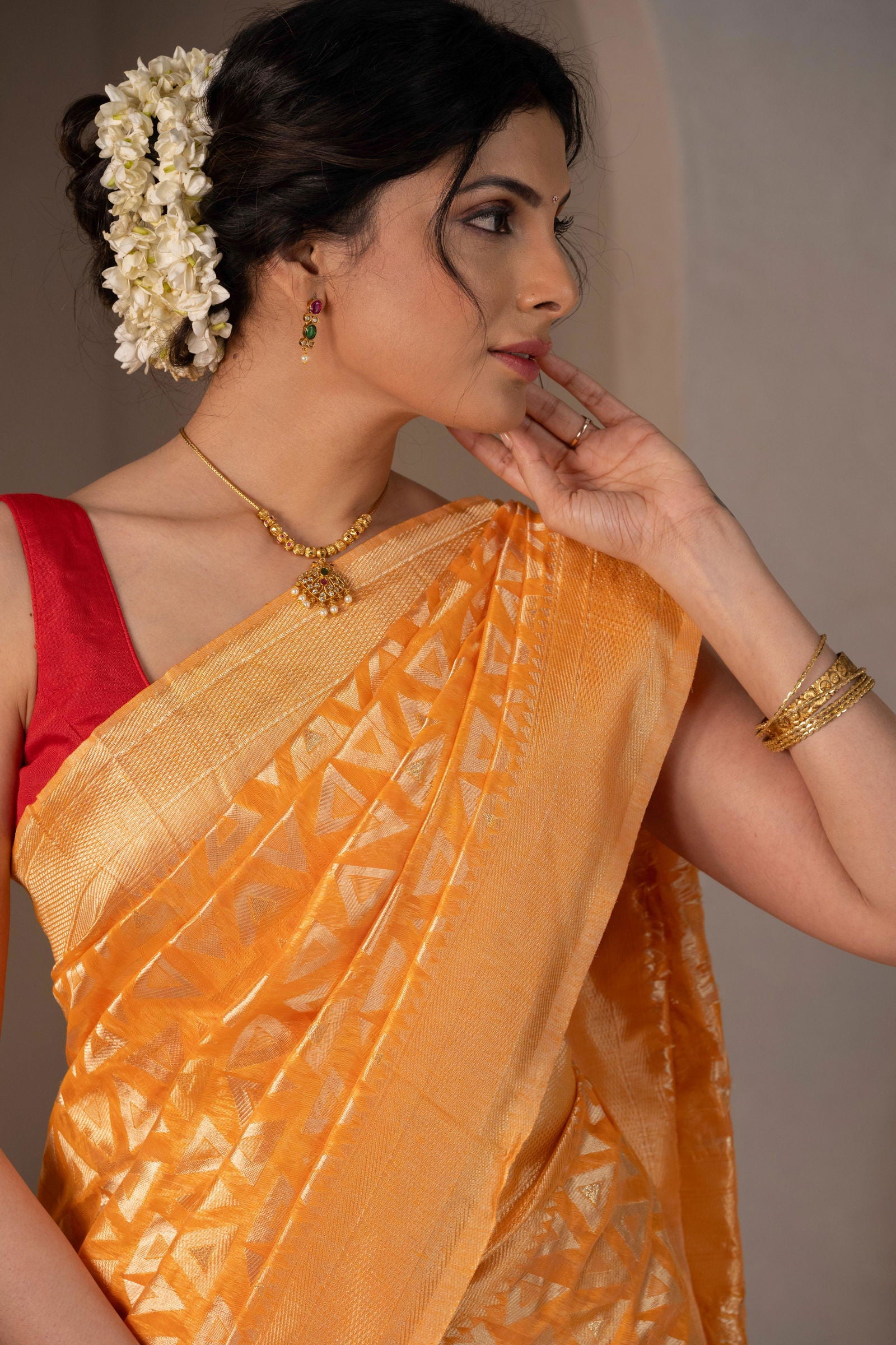 Triveni Cotton Saree - Keya Studio