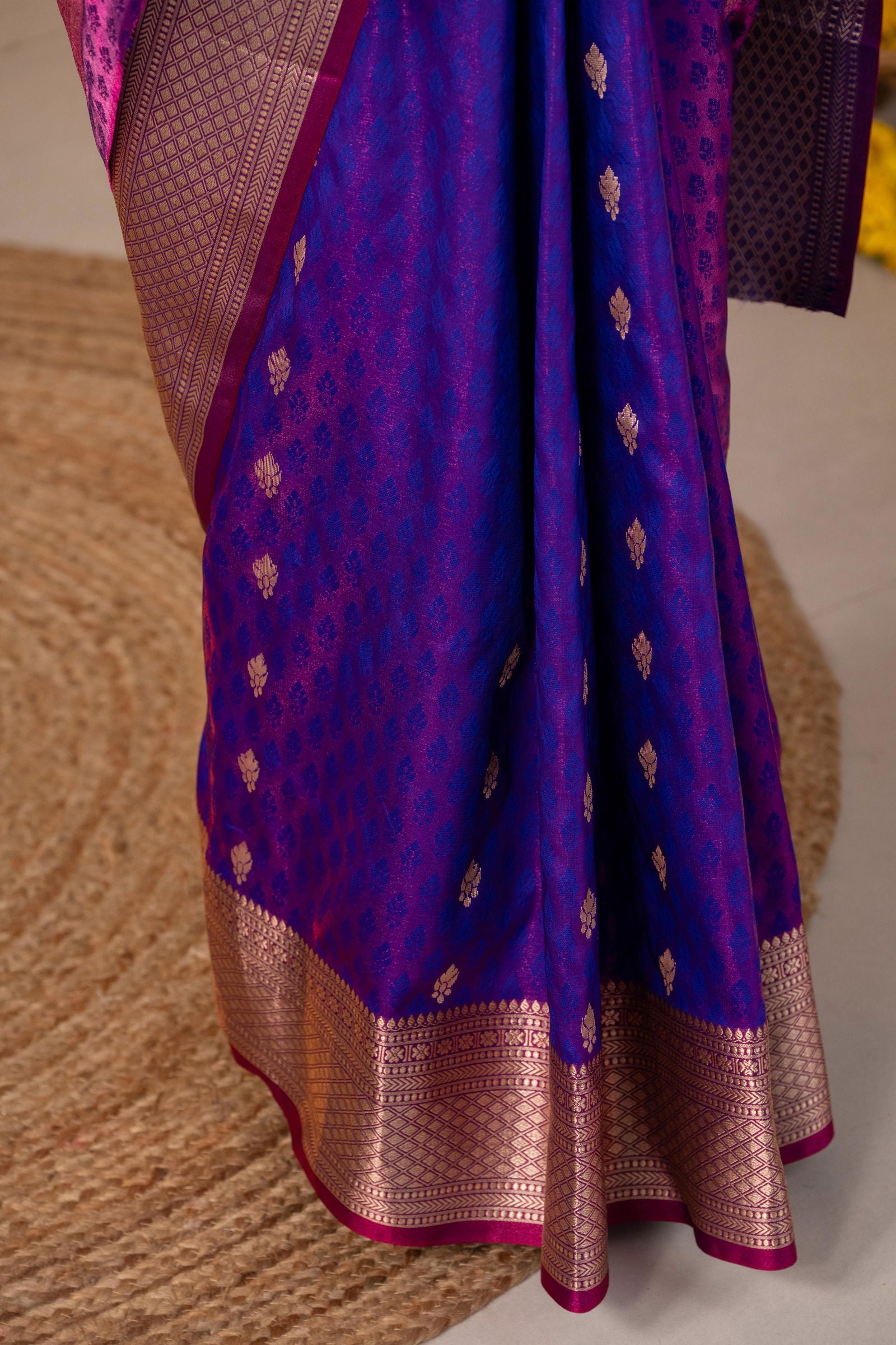 Vrinda Zari Buti Silk Saree - Keya Studio